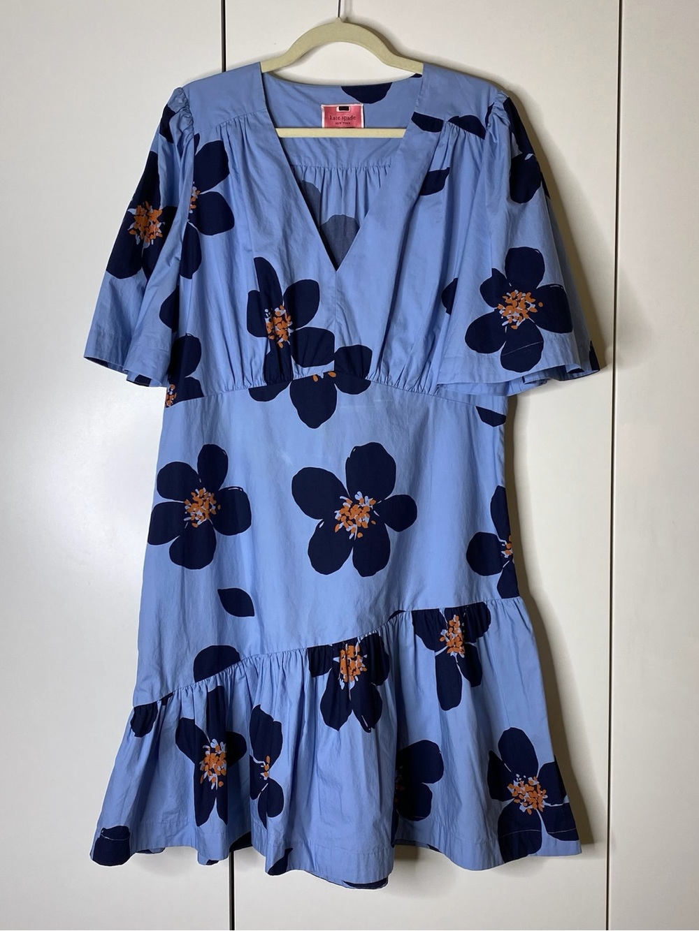 kate spade Blue and Navy Floral Dress 16